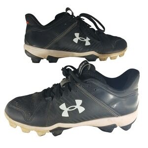 Under Armour Black EDOOF 5000 Youth Baseball Cleats Size 7 Comfortable‎